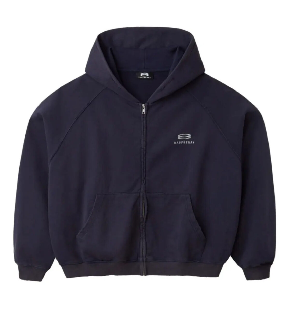 Raspberry Hills ‘Tank’ Navy Zip Up Hoodie