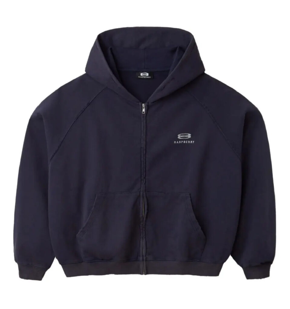 Raspberry Hills ‘Tank’ Navy Zip Up Hoodie