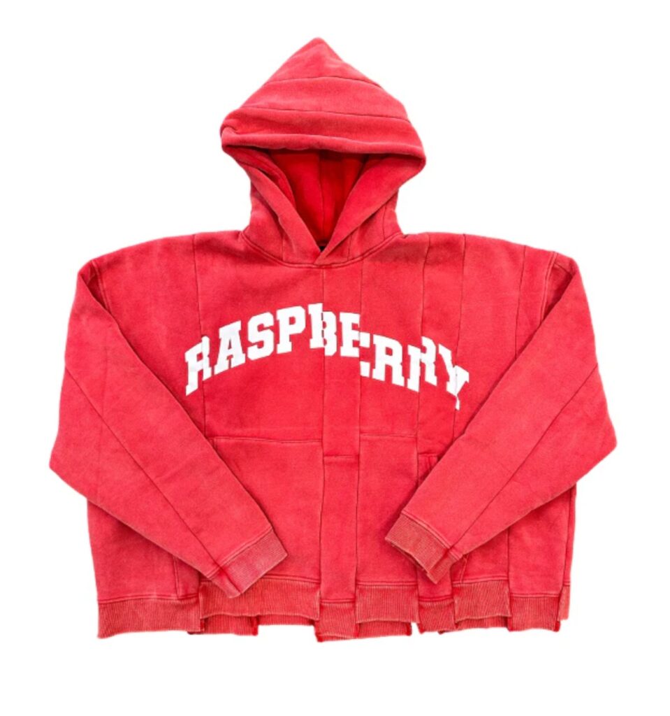Gallery Raspberry Hills ‘Spliced’ Red Hoodie