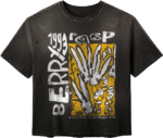 Gold+Vintage Gallery Raspberry Hills ‘Code 77’ Black Tee