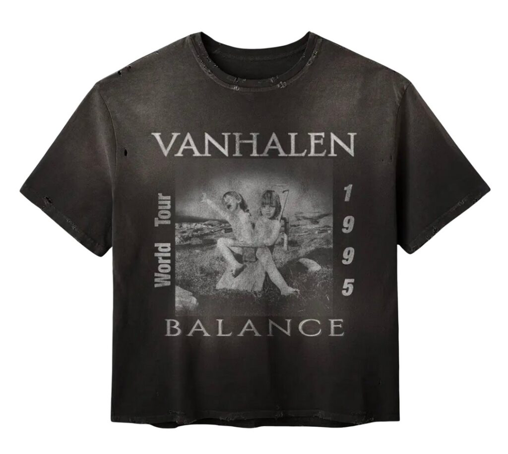 Gold+Vintage Gallery Raspberry Hills ‘Balance’ Van Halen Black Tee