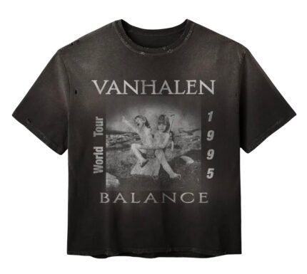 Gold+Vintage Gallery Raspberry Hills ‘Balance’ Van Halen Black Tee