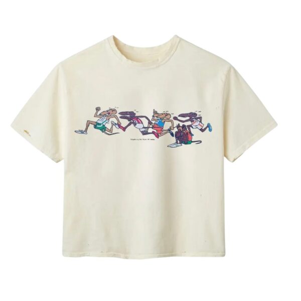 Gold+Vintage Gallery Raspberry Hills ‘Rat Race’ Cream Tee