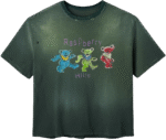 Gold+Vintage Gallery Raspberry Hills ‘Grateful Berry’ Green Tee