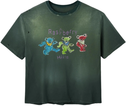 Gold+Vintage Gallery Raspberry Hills ‘Grateful Berry’ Green Tee